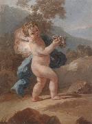 unknow artist Putti in a landscape France oil painting artist